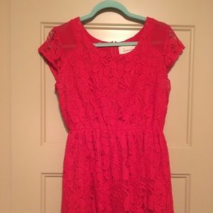 Lacy Red Dress